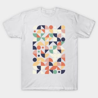 Colourful Geometric Animated Pattern T-Shirt